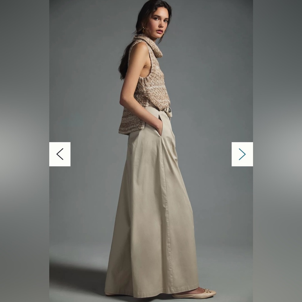 Anthropologie Corey Lynn Calter Beige Trousers - Picture 2 of 14